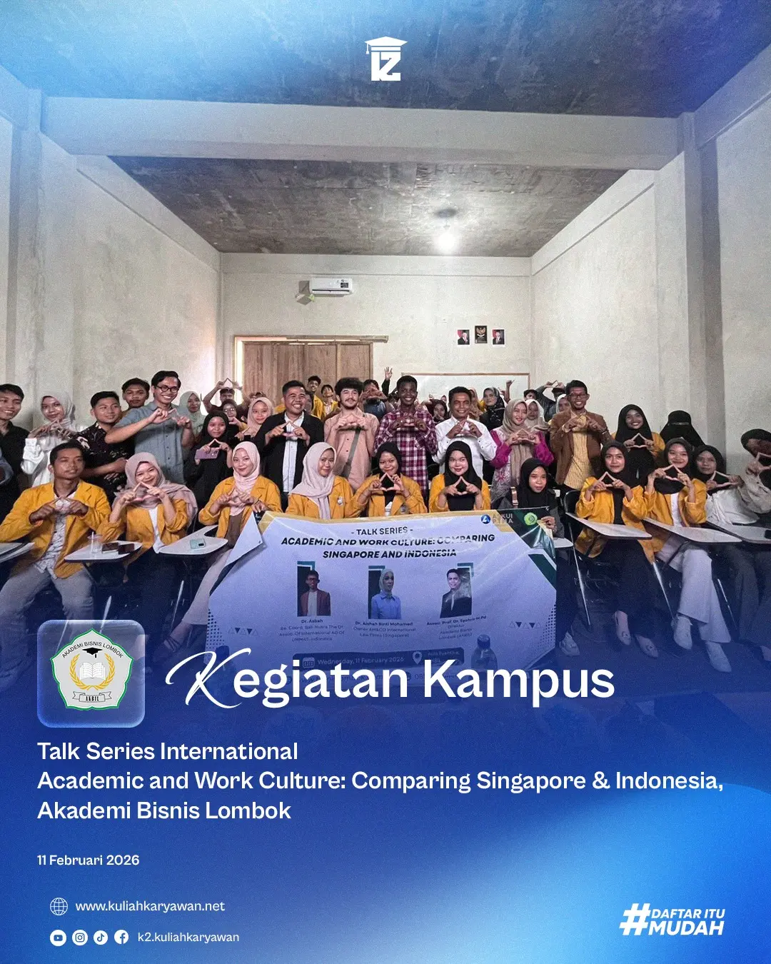 Talk Series International Academic and Work Culture : Comparing Singapore and Indonesia